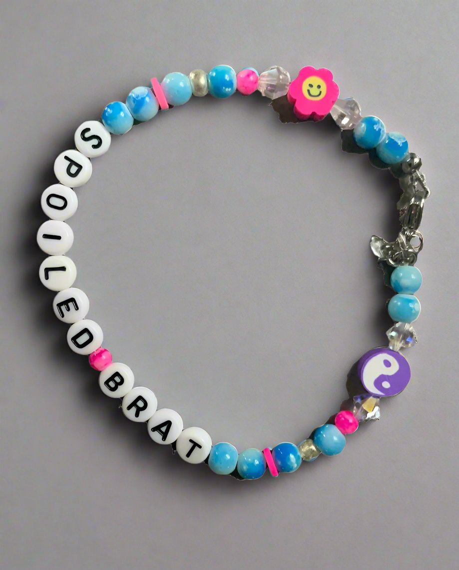 Rad & Refined Spoiled Brat Beaded Bracelet Anklet by Rad and Refined as seen on celebrities