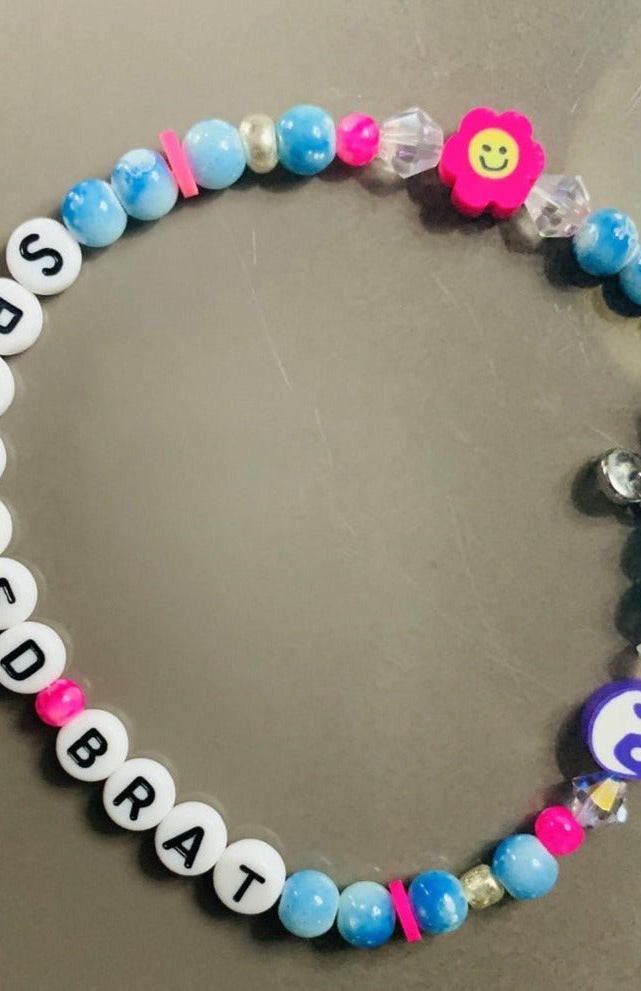 Rad & Refined Spoiled Brat Beaded Bracelet Anklet by Rad and Refined as seen on celebrities