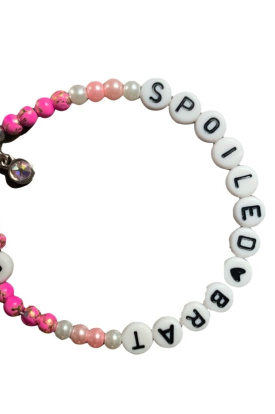 Rad & Refined Spoiled Brat Beaded Bracelet Anklet by Rad and Refined as seen on celebrities