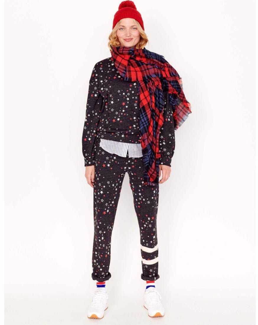 Sundry Clothing Stripe Stars Classic Sweatpants Sweatpants by Sundry as seen on celebrities