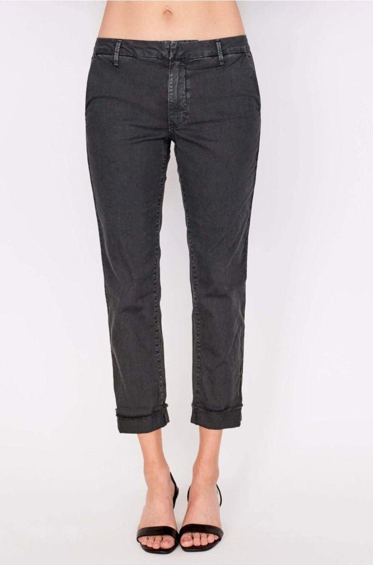 Sundry Star Glitter Stripe Roll Up Chino Trousers Trousers by Sundry as seen on celebrities