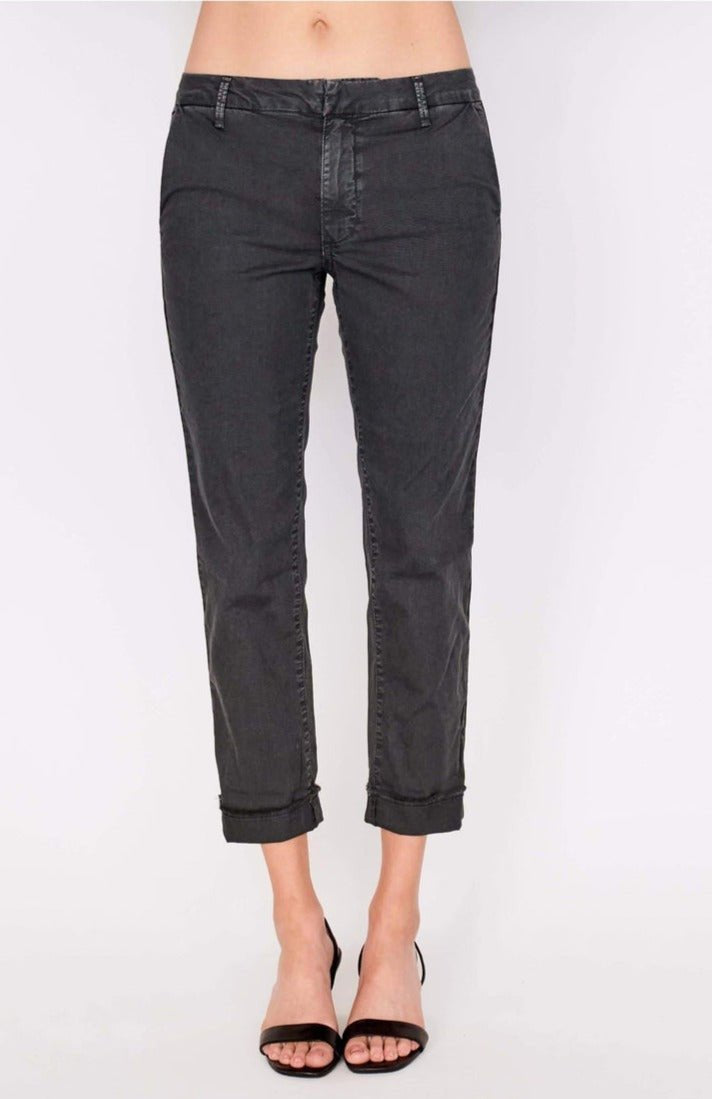 Sundry Star Glitter Stripe Roll Up Chino Trousers Trousers by Sundry as seen on celebrities