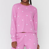 Spiritual Gangster Heart Crop Sweatshirt Sweater by Spiritual Gangster as seen on celebrities