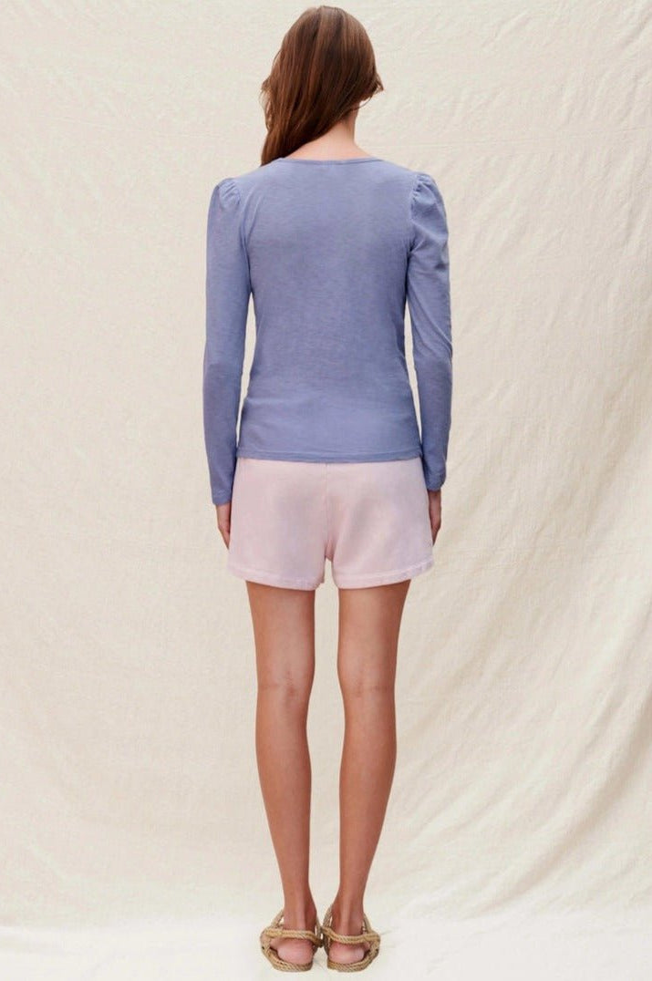 Sundry Clothing Square Neck Long Sleeve Top T-Shirt by Sundry as seen on celebrities