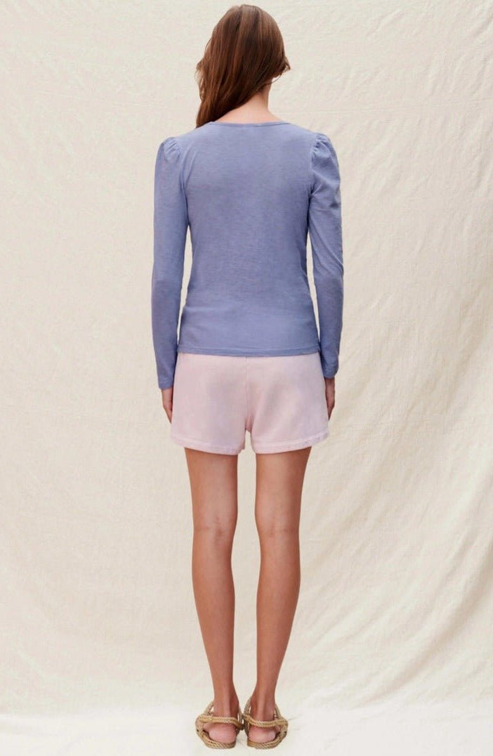 Sundry Clothing Square Neck Long Sleeve Top T-Shirt by Sundry as seen on celebrities