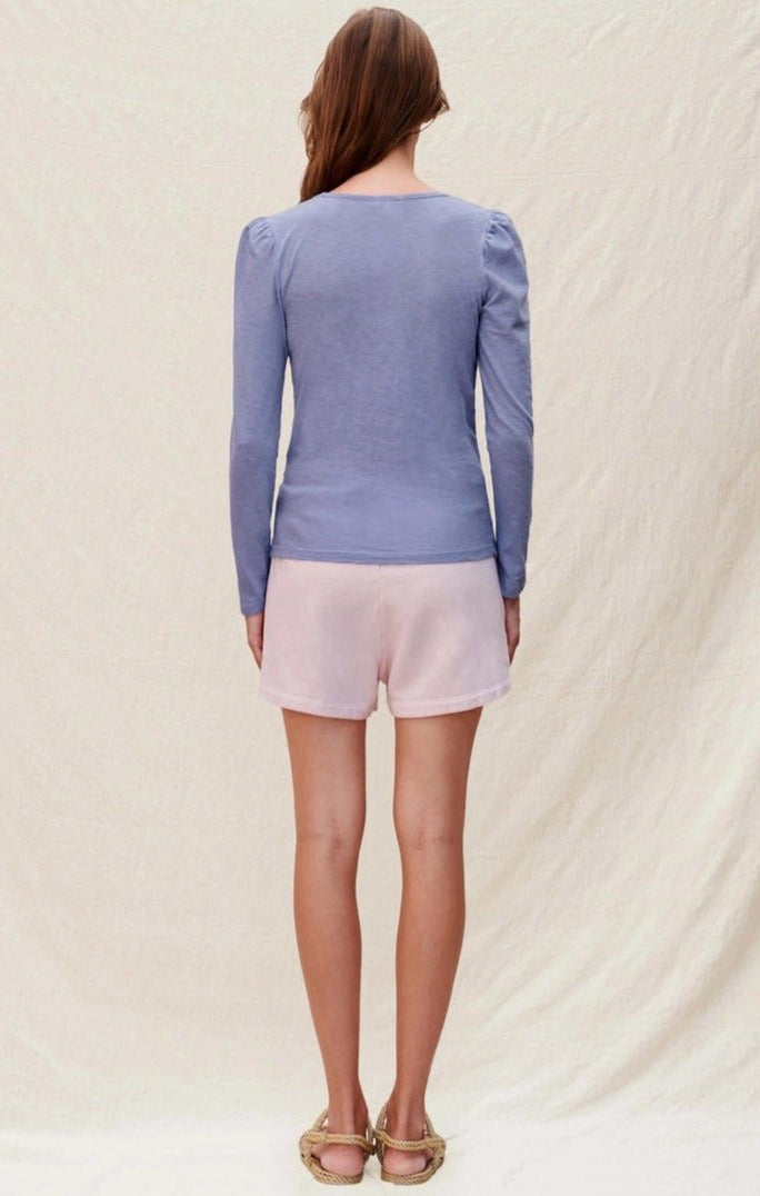 Sundry Clothing Square Neck Long Sleeve Top T-Shirt by Sundry as seen on celebrities