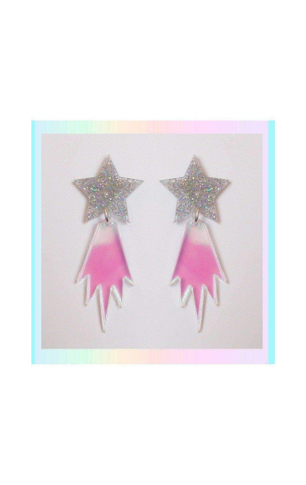 Suzywan DELUXE Falling Star Acrylic Earrings Earrings by Suzywan DELUXE as seen on celebrities