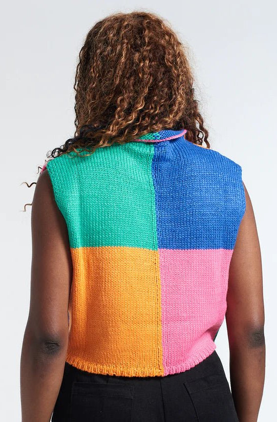 The Ragged Priest Destroy Knit Sleeveless Jumper Jumper by The Ragged Priest as seen on celebrities