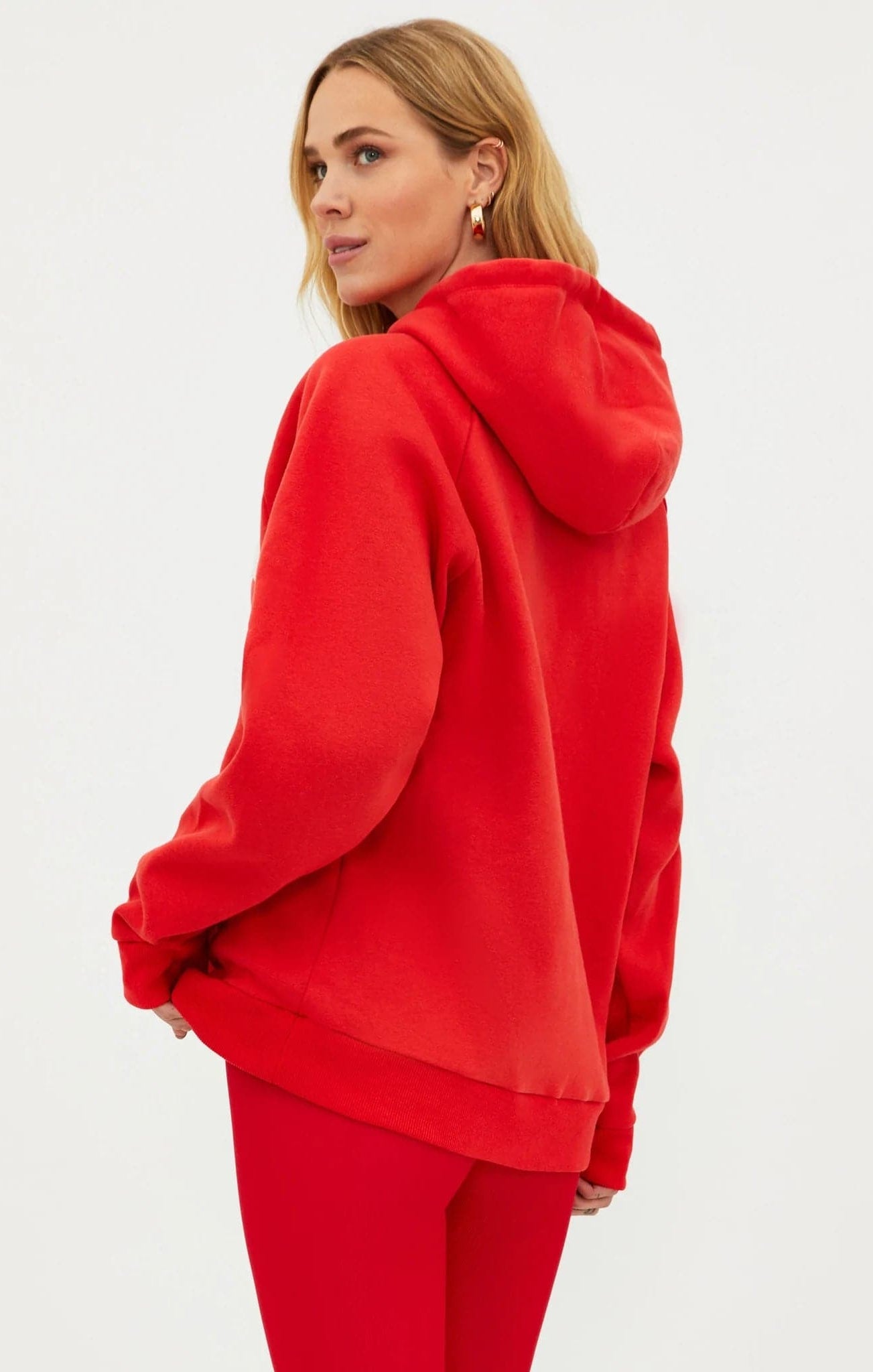 Shop Beach Riot Beach Riot Alissa Santa Babe Hooded Sweater as seen on Una Healy Sweater for women – premium loungewear and festival fashion at Spoiled Brat