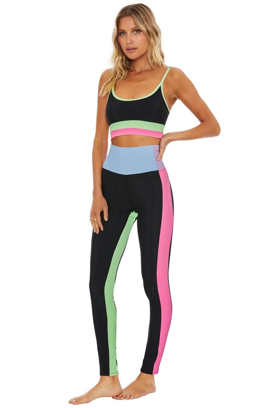 Shop Beach Riot Beach Riot Colorblock Pretty Pastels Leggings as seen on Sarah Jayne Dunn Leggings for women – premium loungewear and festival fashion at Spoiled Brat