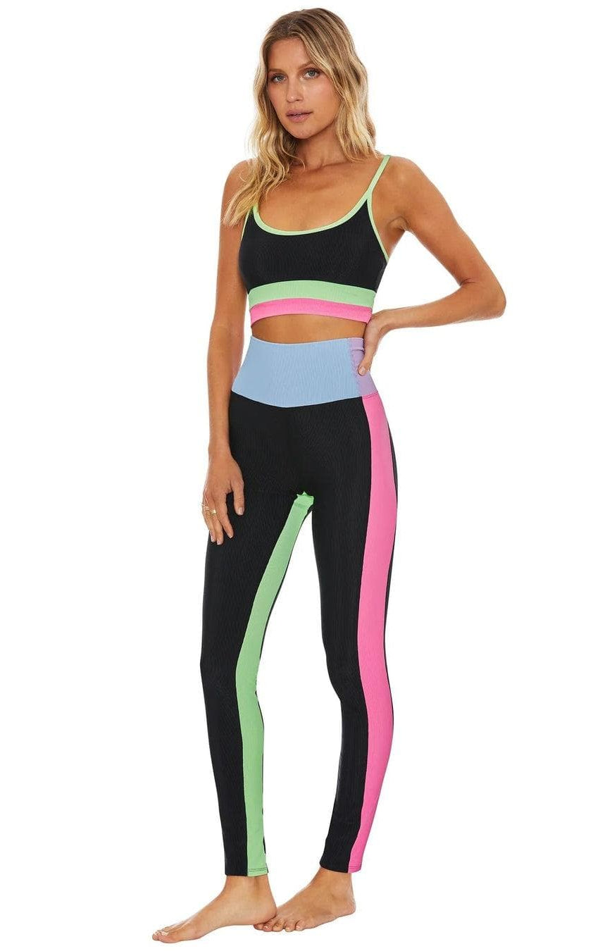 Shop Beach Riot Beach Riot Colorblock Pretty Pastels Leggings as seen on Sarah Jayne Dunn Leggings for women – premium loungewear and festival fashion at Spoiled Brat
