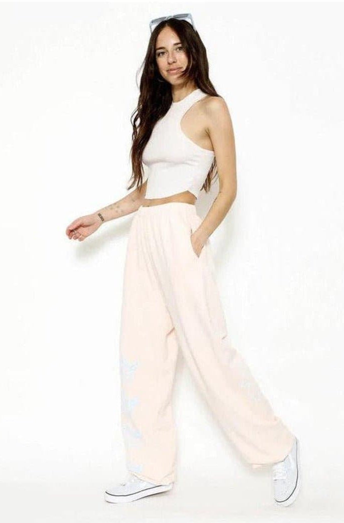 Shop Boys Lie Boys Lie Pink Hopeless Romantic Sweatpants Sweatpants for women – premium loungewear and festival fashion at Spoiled Brat