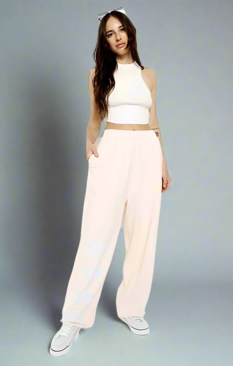 Shop Boys Lie Boys Lie Pink Hopeless Romantic Sweatpants Sweatpants for women – premium loungewear and festival fashion at Spoiled Brat