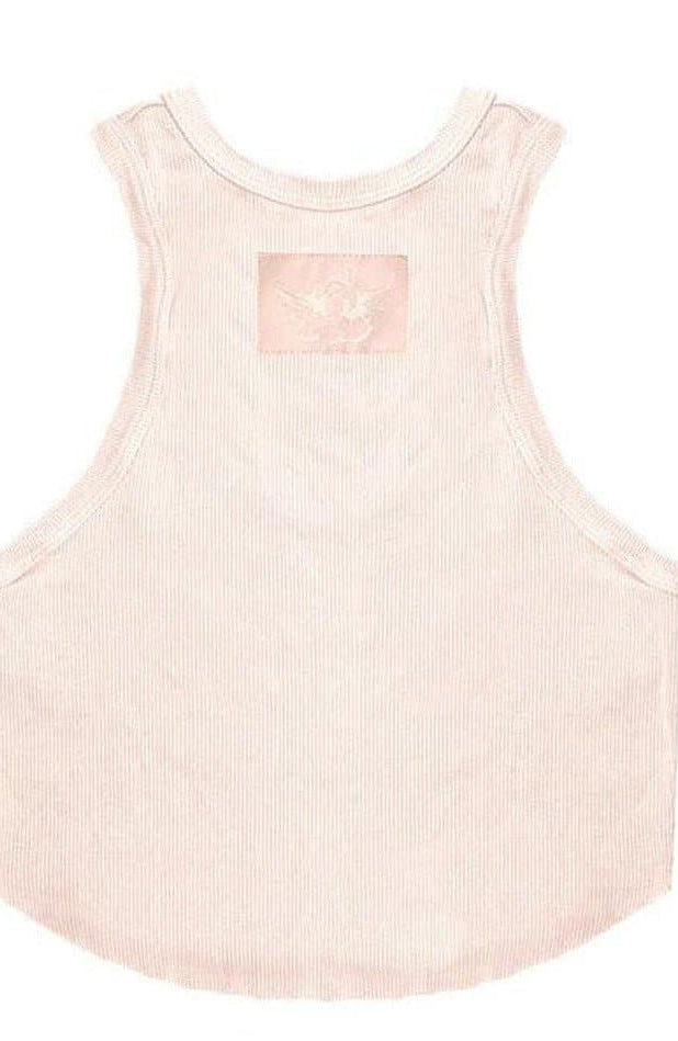 Shop Boys Lie Boys Lie Rose Pink Ribbed Tank Top Vest Top for women – premium loungewear and festival fashion at Spoiled Brat
