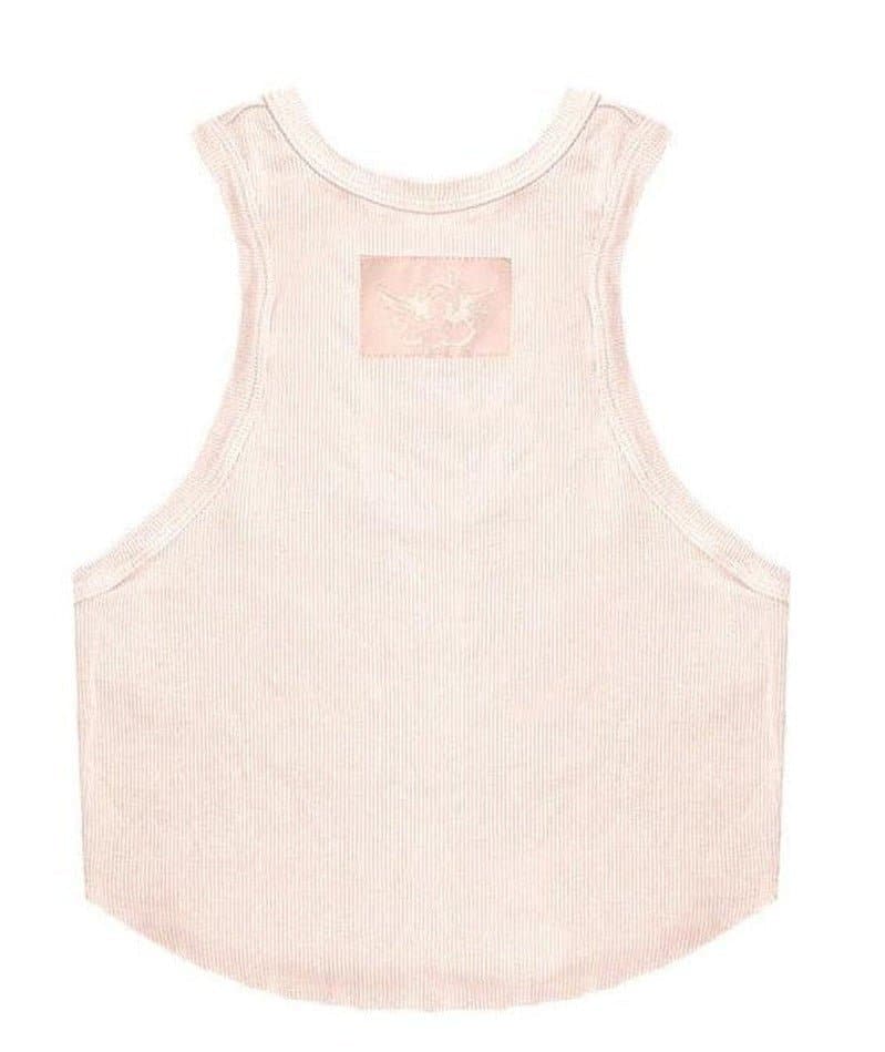 Shop Boys Lie Boys Lie Rose Pink Ribbed Tank Top Vest Top for women – premium loungewear and festival fashion at Spoiled Brat