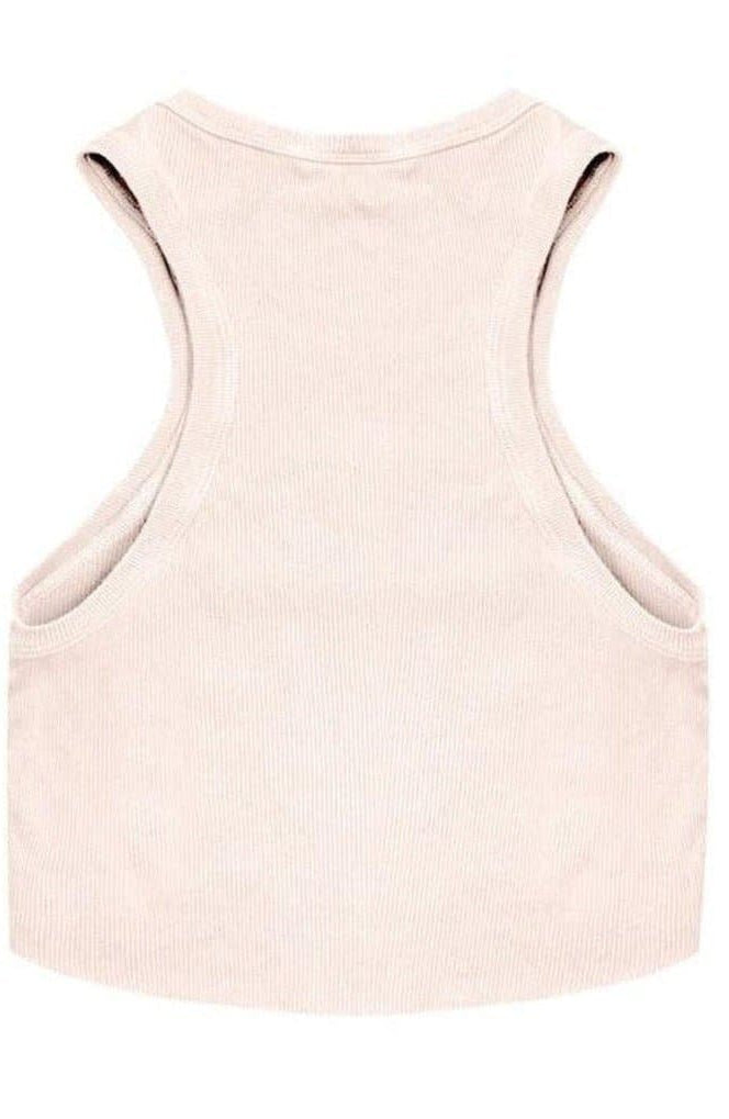 Shop Boys Lie Boys Lie Rose Pink Ribbed Tank Top Vest Top for women – premium loungewear and festival fashion at Spoiled Brat