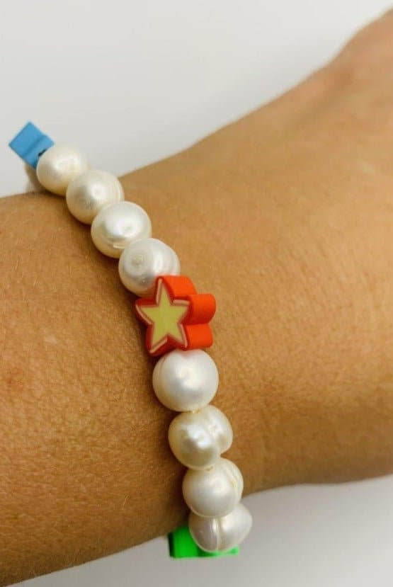 Shop Bracha Bracha All Fun Star Pearl Bracelet Bracelet for women – premium loungewear and festival fashion at Spoiled Brat