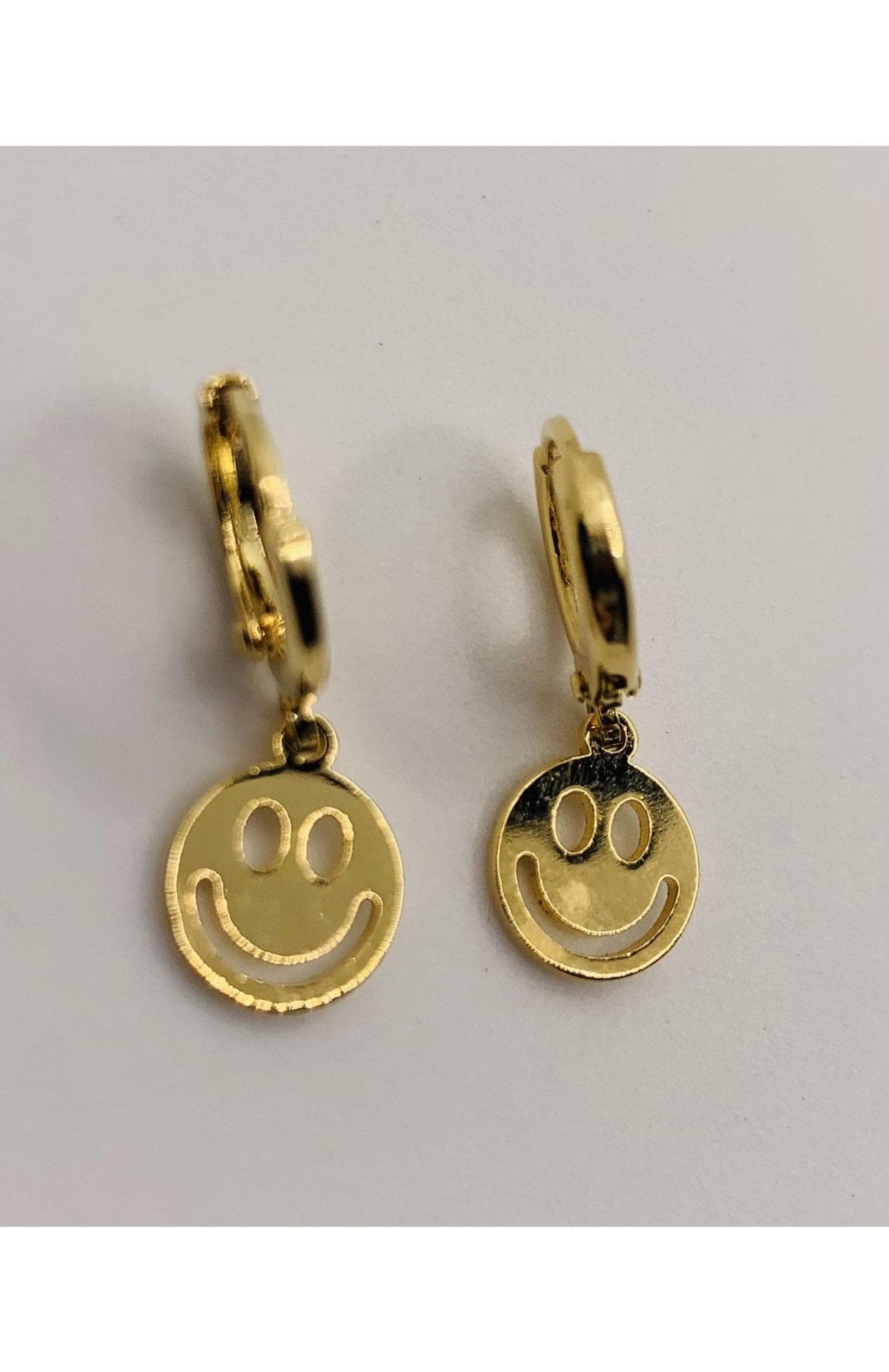 Shop Bracha Bracha Smiley Huggies Gold Hoop Earrings Earrings for women – premium loungewear and festival fashion at Spoiled Brat