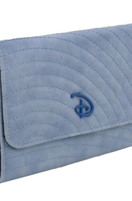 Shop Buckle Down Products Buckle Down Disney Logo Sky Blue Fold Over Wallet Wallet for women – premium loungewear and festival fashion at Spoiled Brat