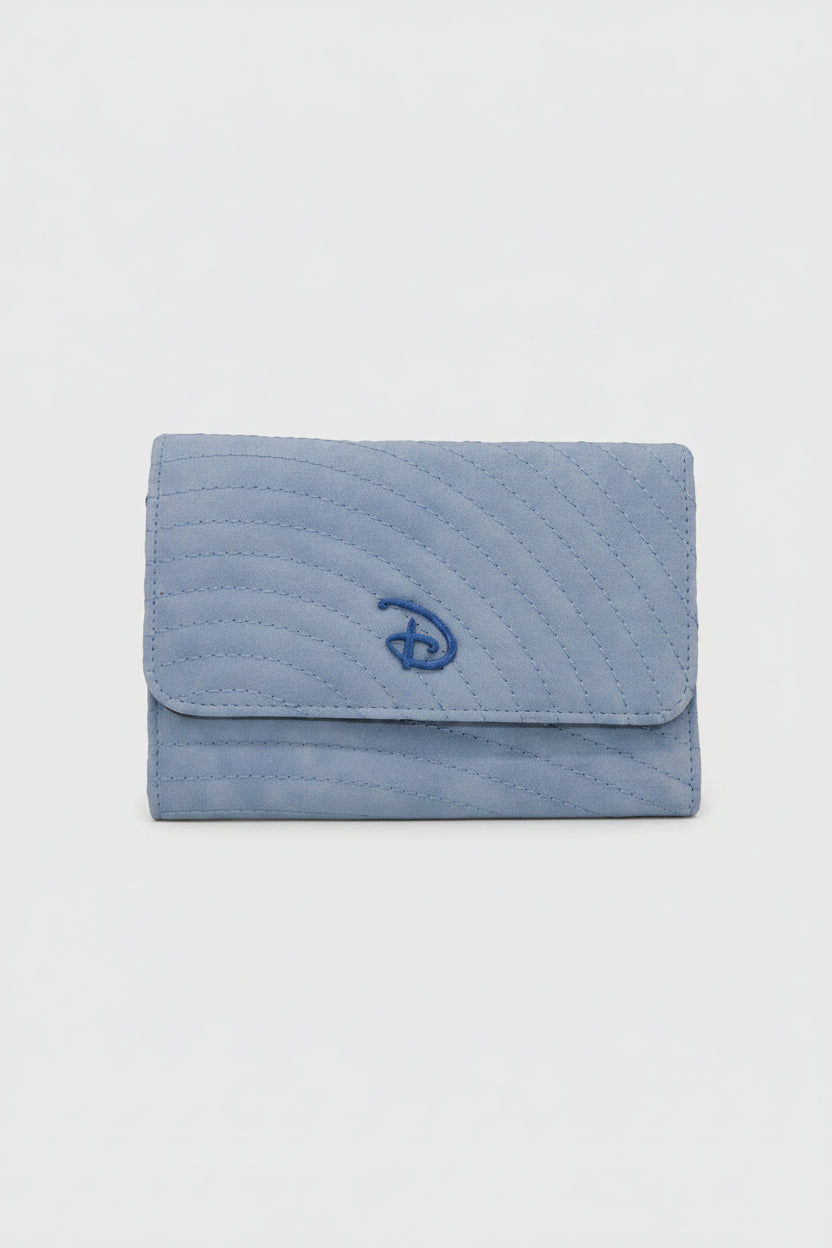 Shop Buckle Down Products Buckle Down Disney Logo Sky Blue Fold Over Wallet Wallet for women – premium loungewear and festival fashion at Spoiled Brat