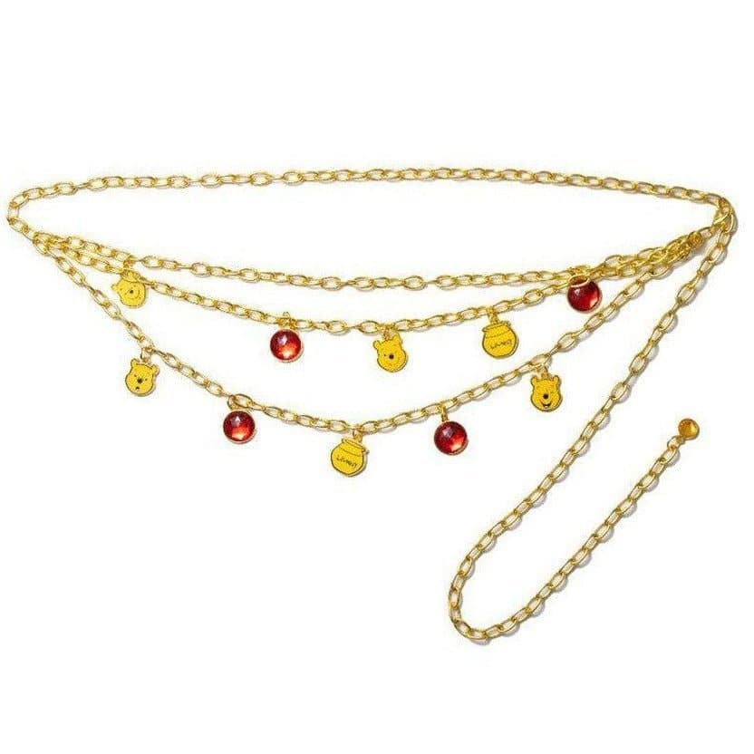 Shop Buckle Down Products Buckle Down Products Winnie the Pooh Charm Chain Belt Belt for women – premium loungewear and festival fashion at Spoiled Brat