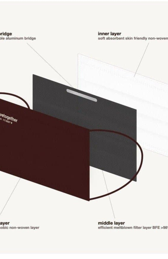 Shop Evolve Together Evolve Together 7 Day Alberta Burgundy Face Masks Face Mask for women – premium loungewear and festival fashion at Spoiled Brat