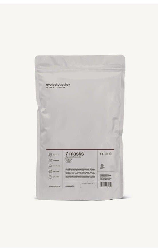 Shop Evolve Together Evolve Together 7 Day Alberta Burgundy Face Masks Face Mask for women – premium loungewear and festival fashion at Spoiled Brat