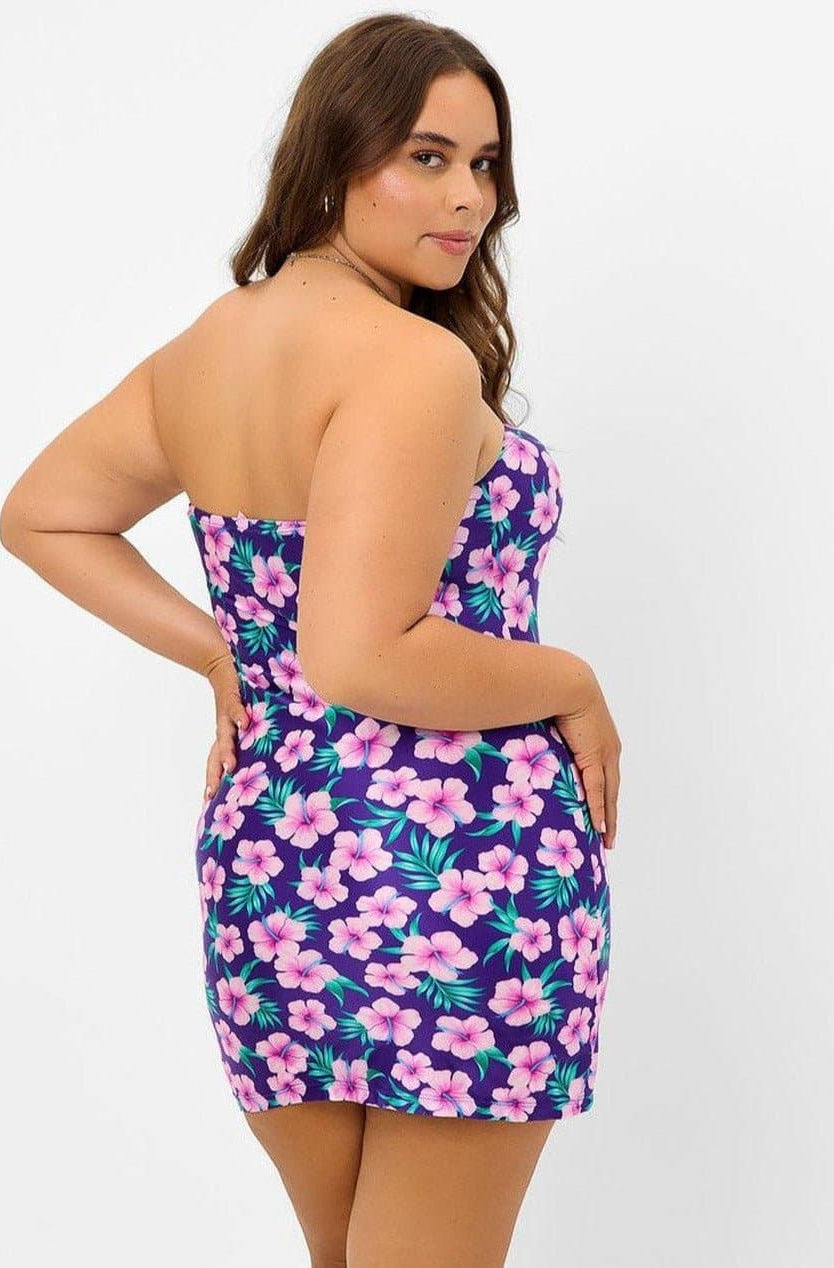 Shop Frankies Bikinis Frankies Bikinis Palmer Shine Strapless Tube Dress Midi Dress for women – premium loungewear and festival fashion at Spoiled Brat