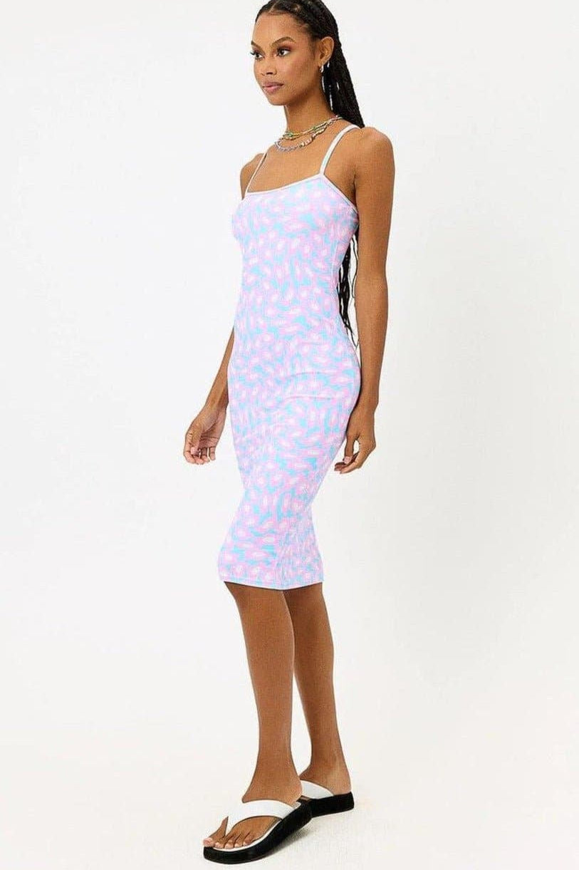 Shop Frankies Bikinis Frankies Bikinis Quinn Terry Midi Dress in Daisy Dream Midi Dress for women – premium loungewear and festival fashion at Spoiled Brat