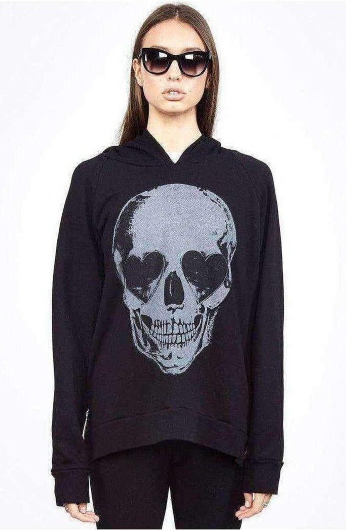 Lauren Moshi Corbin Heart Eye Skull Pullover by Lauren Moshi – Pullover – XS | Spoiled Brat UK