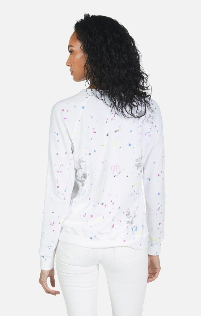 Shop Lauren Moshi Lauren Moshi Darby Peace Teddy Pullover Pullover for women – premium loungewear and festival fashion at Spoiled Brat