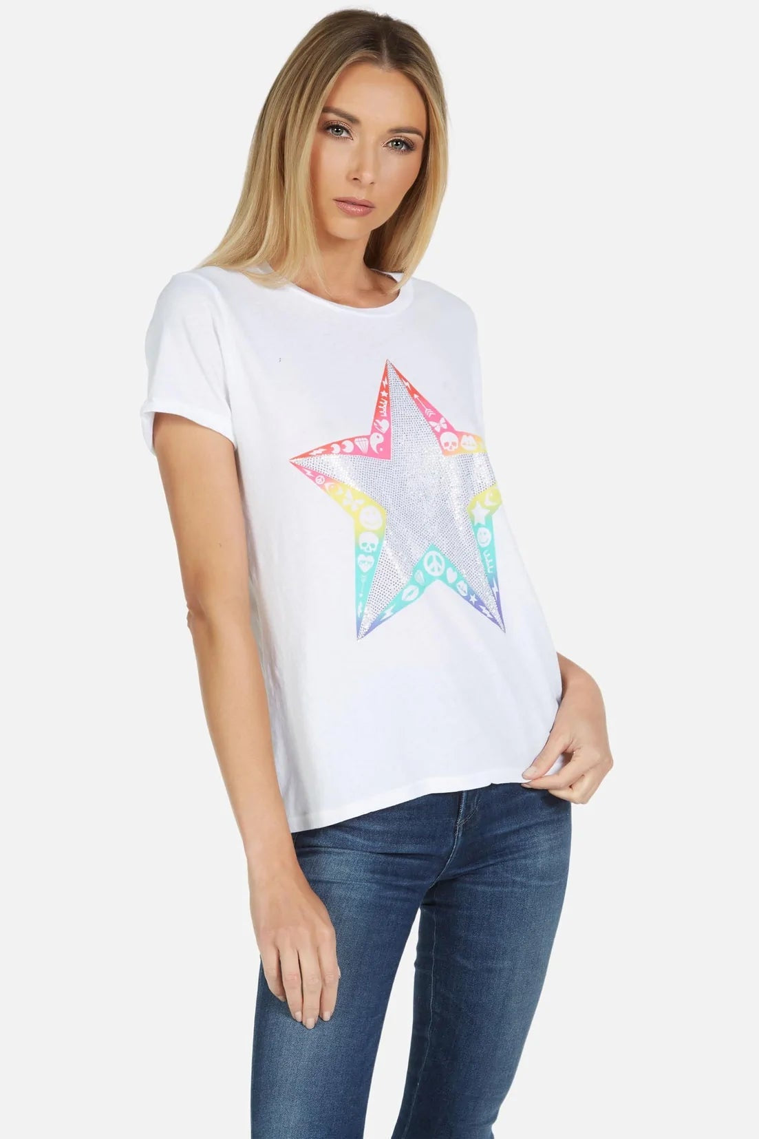 Shop Lauren Moshi Lauren Moshi Edda Elements Star T-Shirt T-Shirt for women – premium loungewear and festival fashion at Spoiled Brat