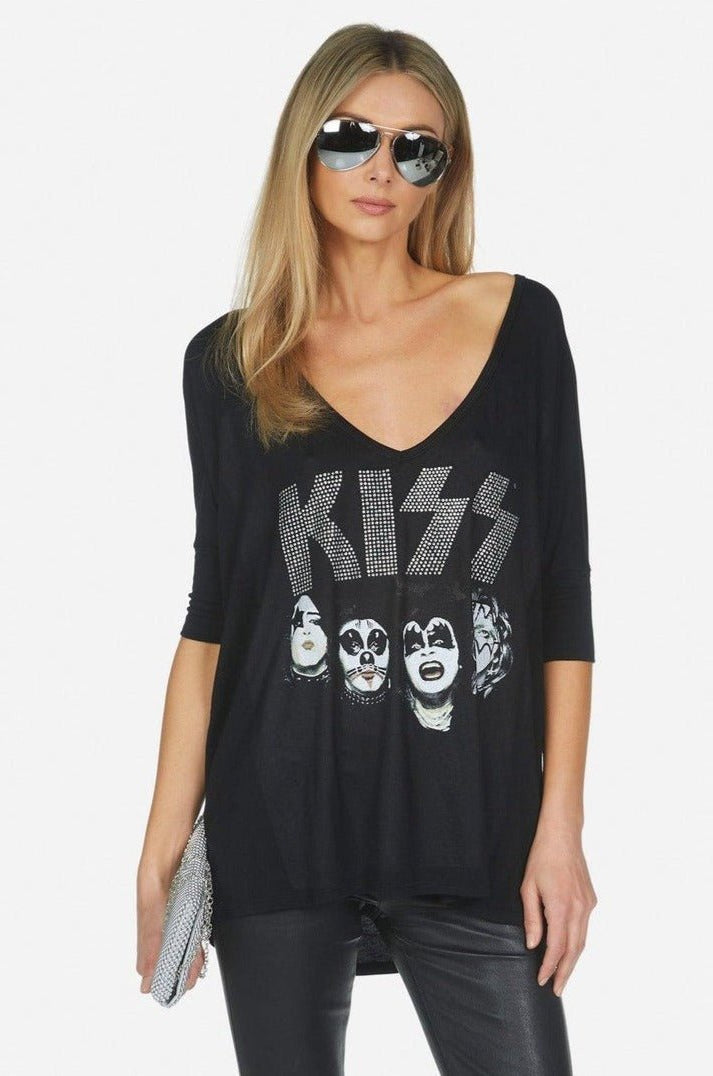 Shop Lauren Moshi Lauren Moshi Eva x Kiss Oversized T-Shirt T-Shirt for women – premium loungewear and festival fashion at Spoiled Brat