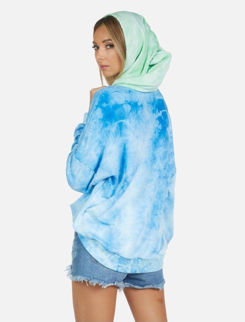 Shop Lauren Moshi Lauren Moshi Lila World Peace Lips Hoodie as seen on Julianne Hough Hoodie for women – premium loungewear and festival fashion at Spoiled Brat