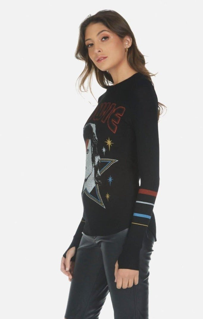 Shop Lauren Moshi Lauren Moshi McKinley Bowie 1973 Tour Top Long Sleeved Top for women – premium loungewear and festival fashion at Spoiled Brat