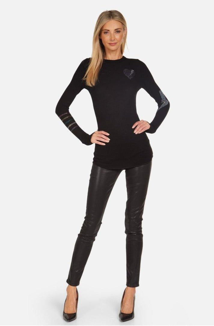 Shop Lauren Moshi Lauren Moshi McKinley Rays of Love Thermal Top Long Sleeved Top for women – premium loungewear and festival fashion at Spoiled Brat