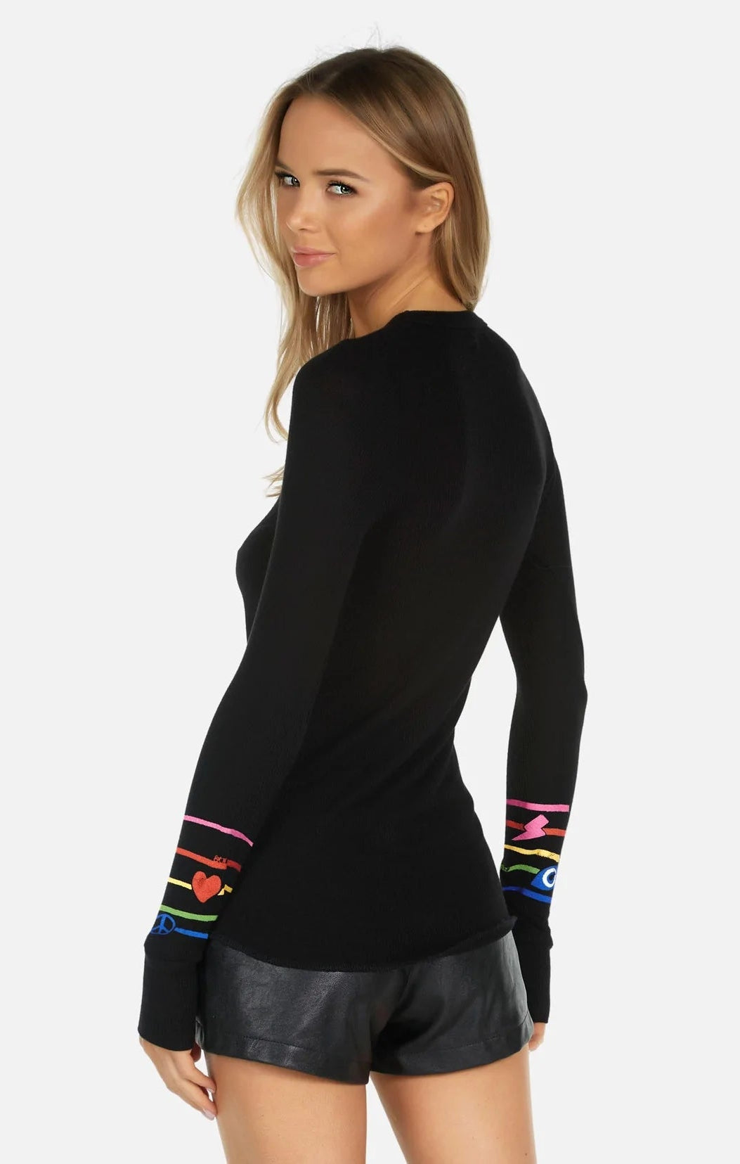 Shop Lauren Moshi Lauren Moshi McKinley X Elements Rainbow Thermal Top Long Sleeved Top for women – premium loungewear and festival fashion at Spoiled Brat