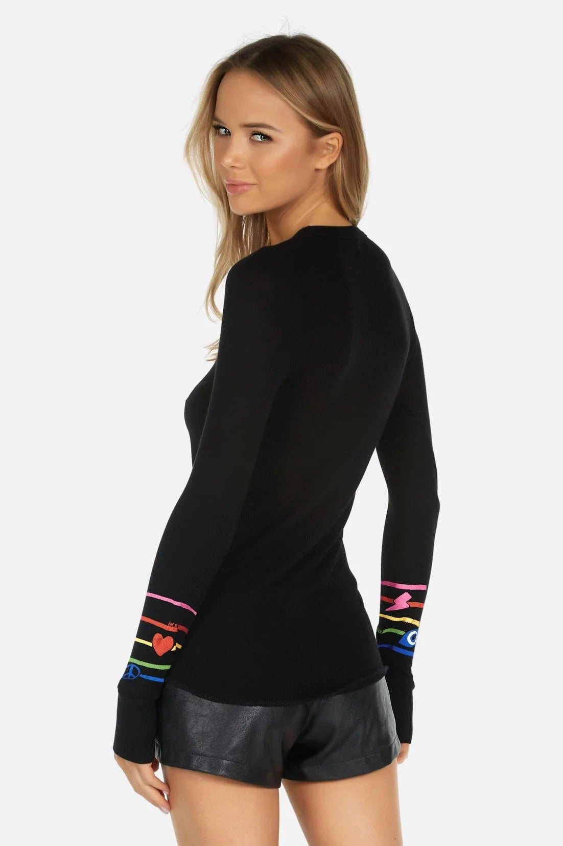 Shop Lauren Moshi Lauren Moshi McKinley X Elements Rainbow Thermal Top Long Sleeved Top for women – premium loungewear and festival fashion at Spoiled Brat