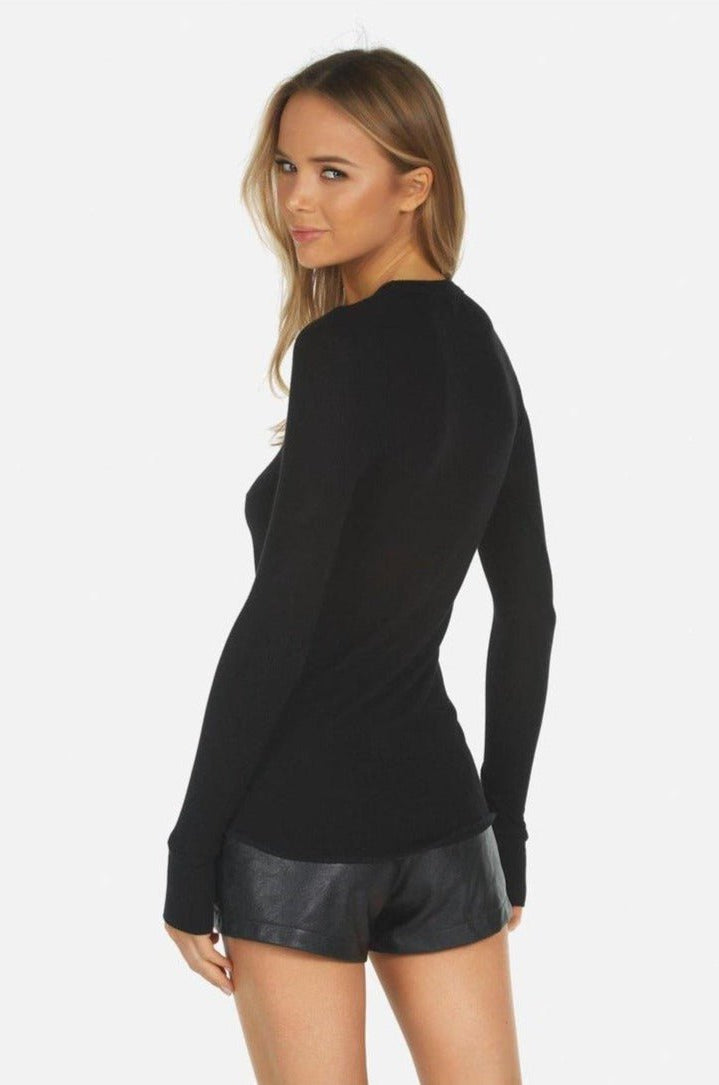 Shop Lauren Moshi Lauren Moshi McKinley X Led Zeppelin Outline Thermal Top Long Sleeved Top for women – premium loungewear and festival fashion at Spoiled Brat