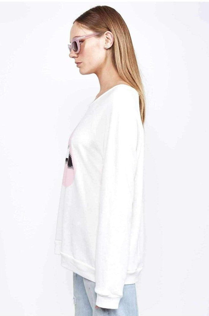 Shop Lauren Moshi Lauren Moshi Noleta Zipper Mouth Sweatshirt Sweater for women – premium loungewear and festival fashion at Spoiled Brat