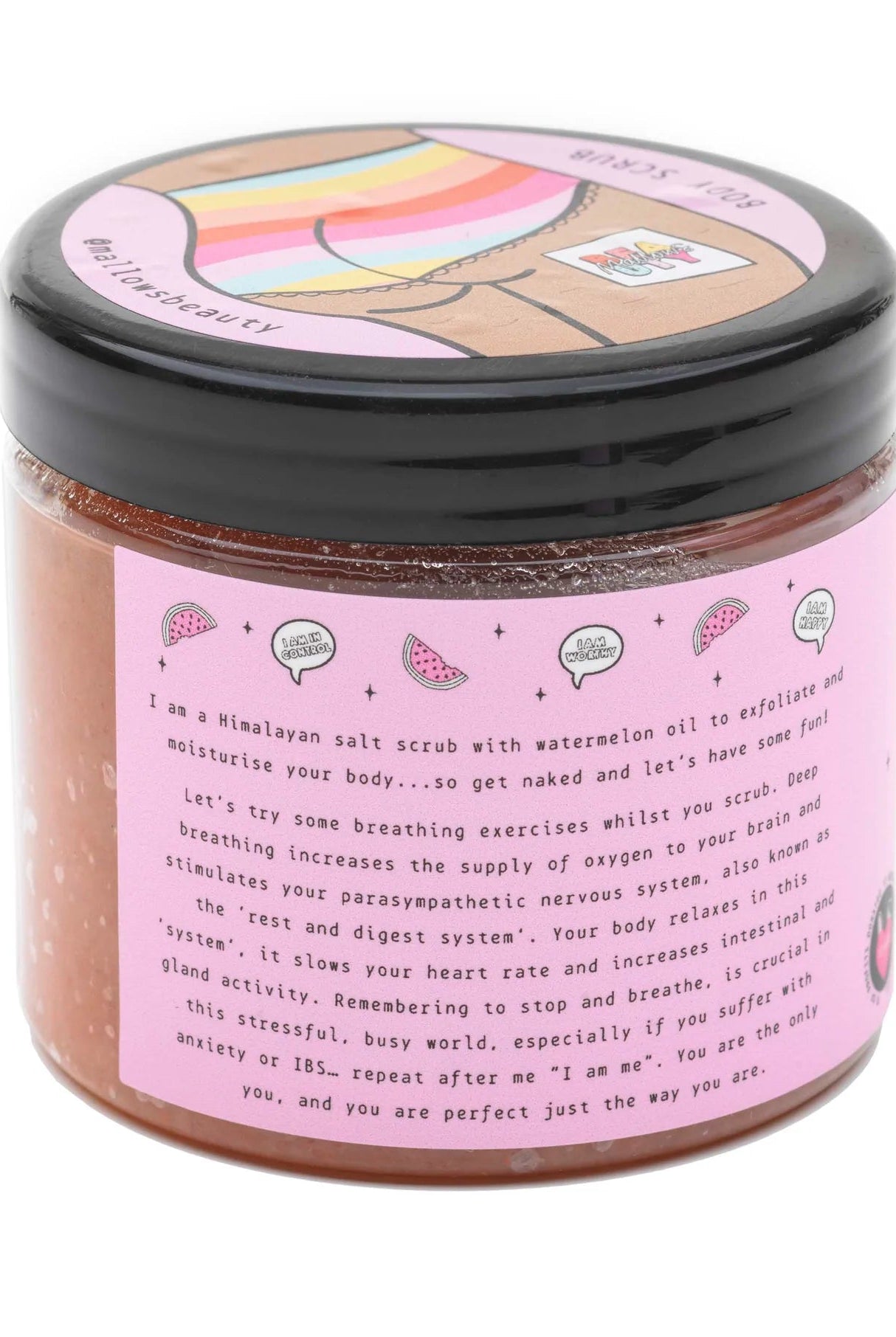 Shop Mallows Beauty Mallows Beauty Watermelon Pink Himalayan Body Scrub Beauty Kit for women – premium loungewear and festival fashion at Spoiled Brat
