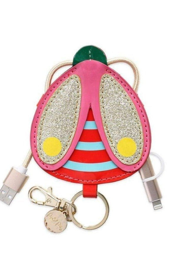 Shop Packed Party Packed Party Buzz Buzz Charging Cord Keyring Portable Charger for women – premium loungewear and festival fashion at Spoiled Brat