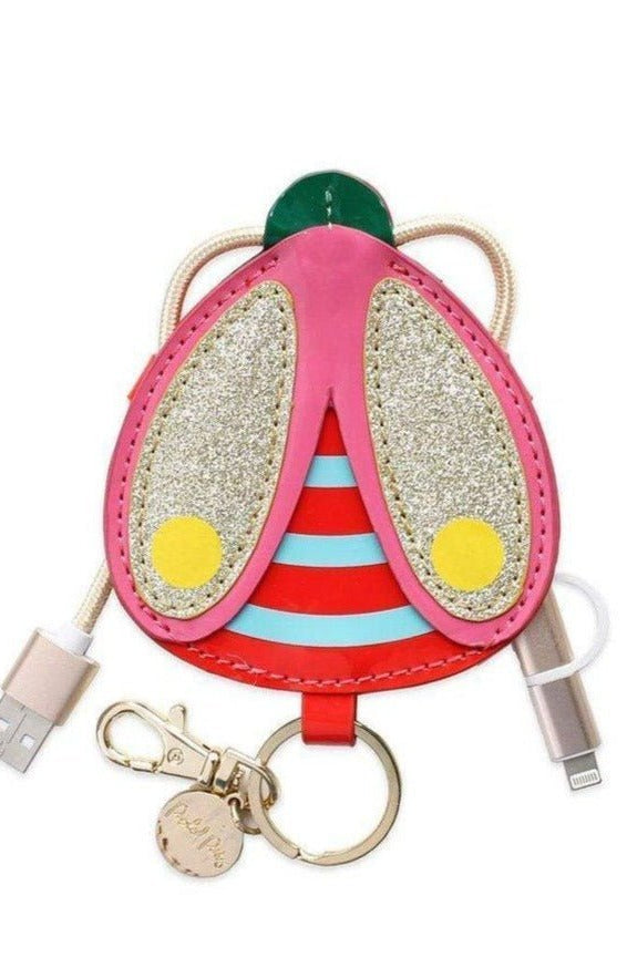 Shop Packed Party Packed Party Buzz Buzz Charging Cord Keyring Portable Charger for women – premium loungewear and festival fashion at Spoiled Brat