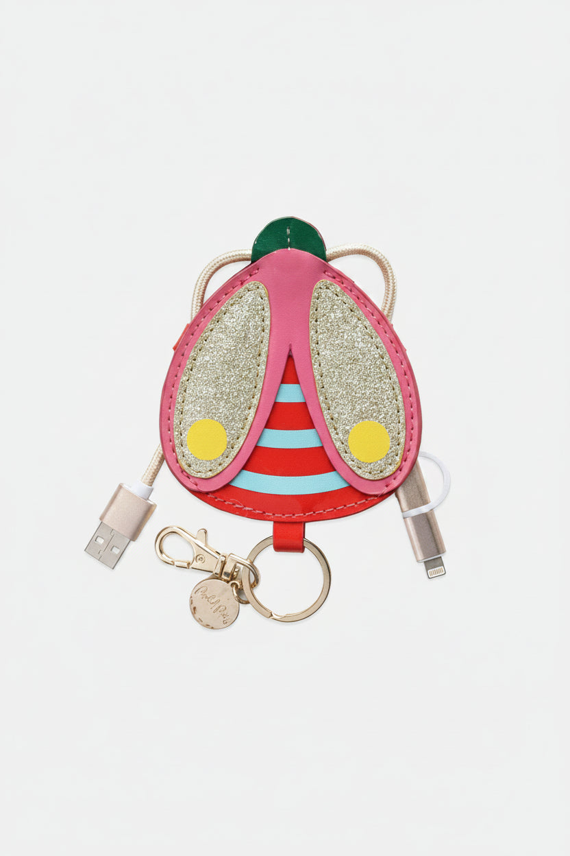 Shop Packed Party Packed Party Buzz Buzz Charging Cord Keyring Portable Charger for women – premium loungewear and festival fashion at Spoiled Brat