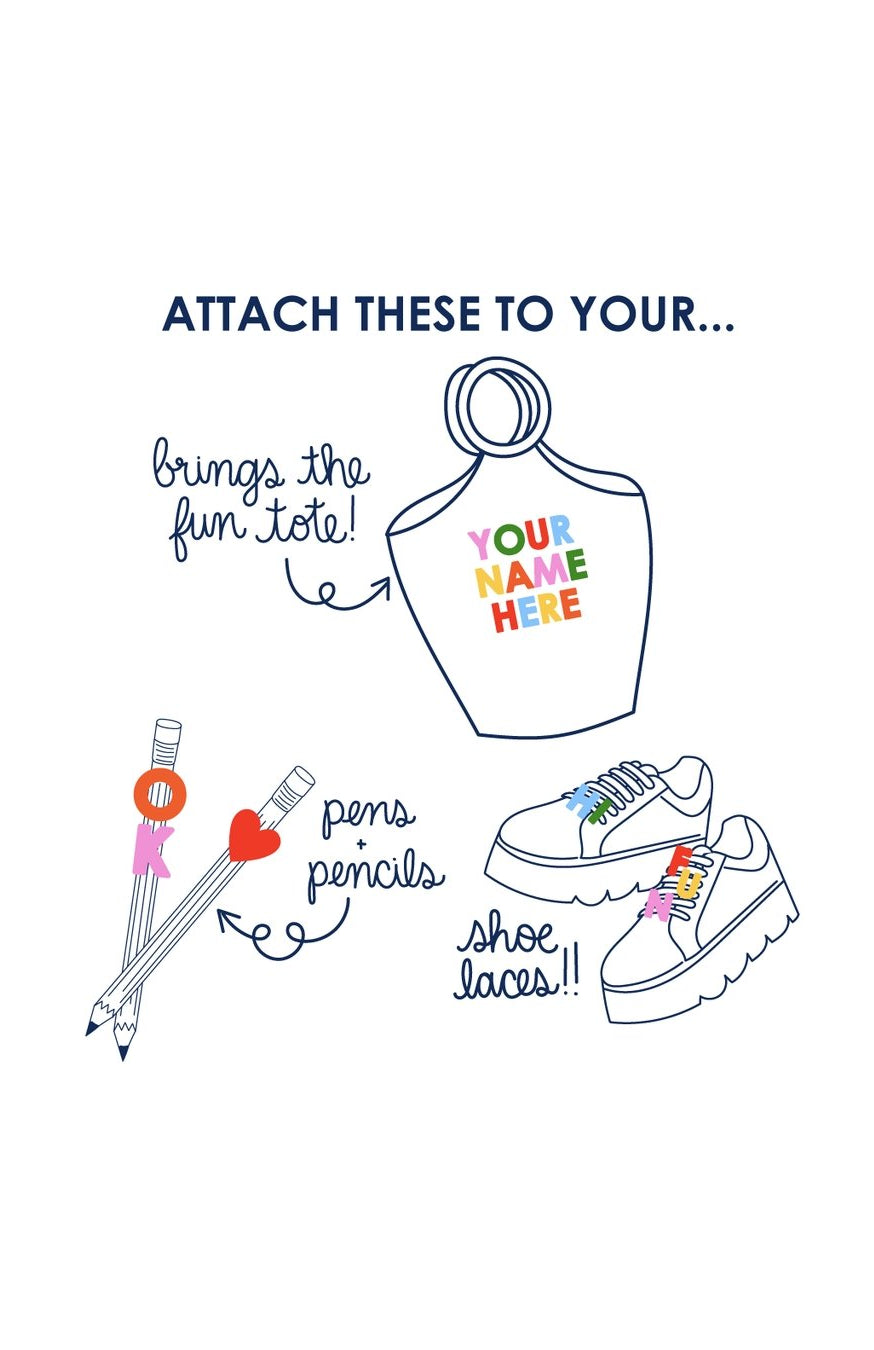 Shop Packed Party Packed Party Spell it Out Letter Attachments Charm for women – premium loungewear and festival fashion at Spoiled Brat