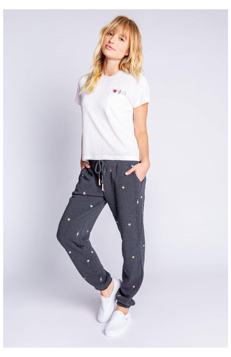 Shop PJ Salvage PJ Salvage One Love Embroidered T-Shirt T-Shirt for women – premium loungewear and festival fashion at Spoiled Brat