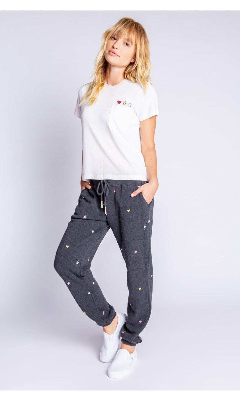 Shop PJ Salvage PJ Salvage One Love Embroidered T-Shirt T-Shirt for women – premium loungewear and festival fashion at Spoiled Brat