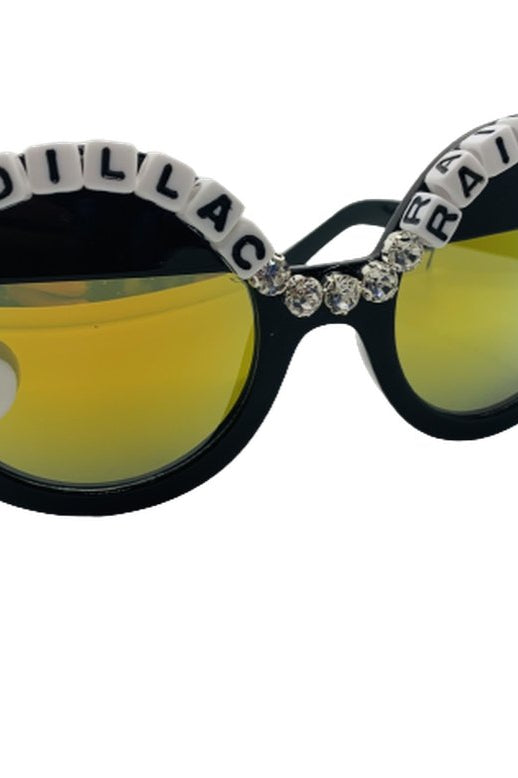 Shop Rad and Refined Rad & Refined Cadillac & Rainbows Statement Sunglasses Sunglasses for women – premium loungewear and festival fashion at Spoiled Brat