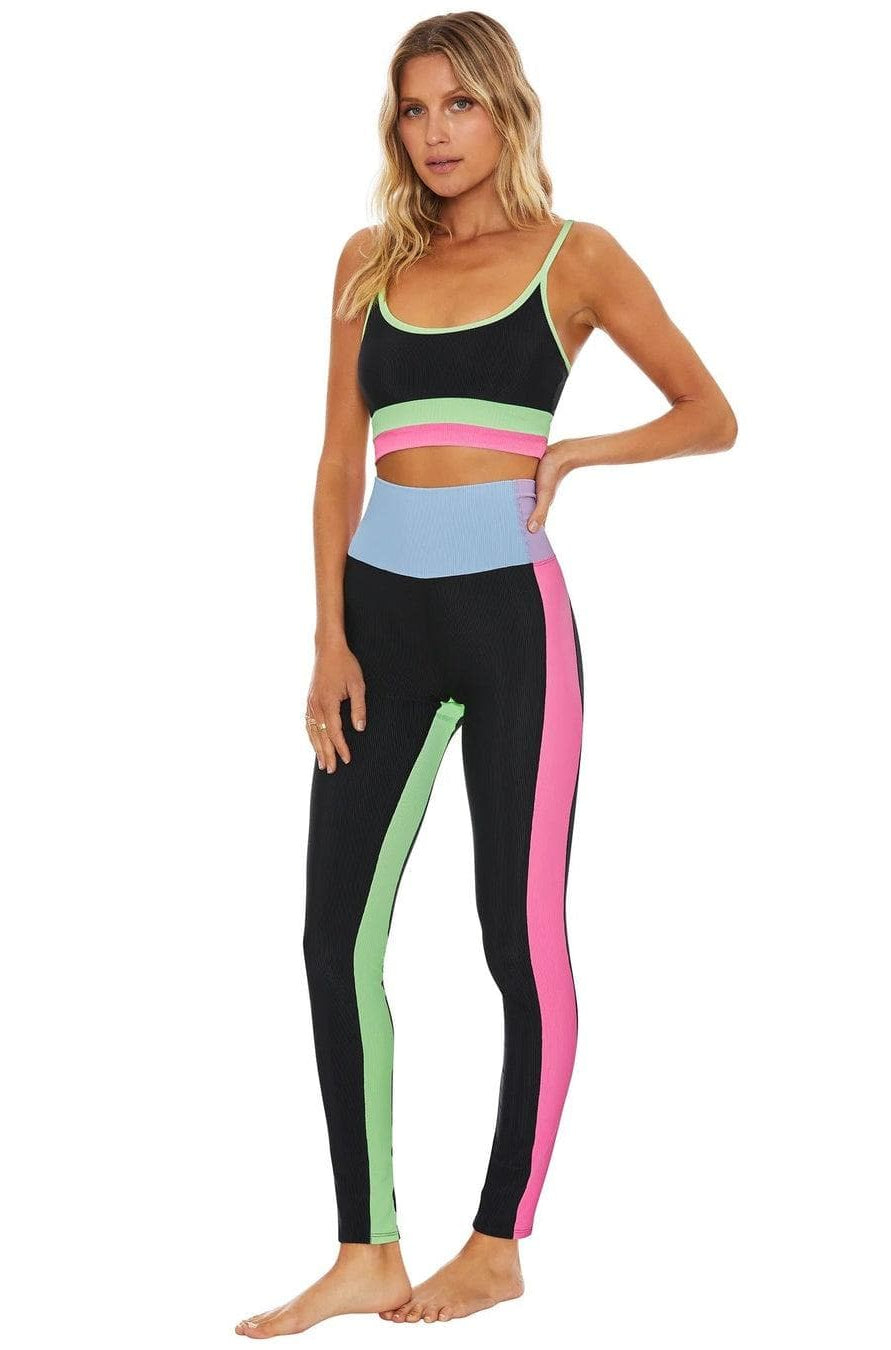 Beach Riot Colorblock Pretty Pastels Leggings as seen on Sarah Jayne Dunn Leggings by Beach Riot as seen on celebrities