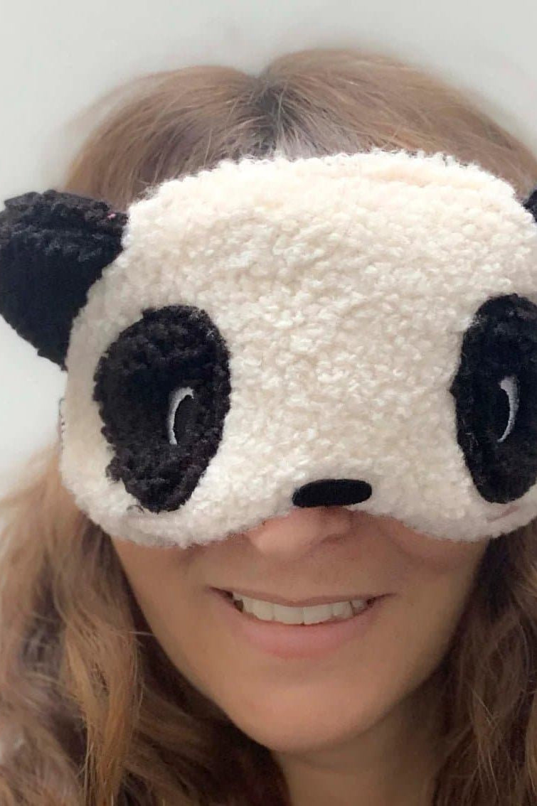 Bitten Design Heatable Panda Face Mask Face Mask by Bitten as seen on celebrities